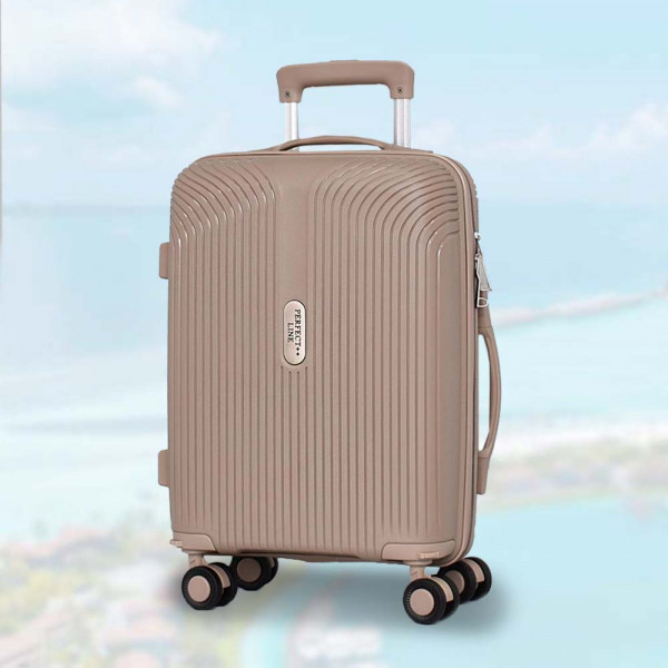 18" Компактен и практичен авио куфар за ръчен багаж, 52cm - BEIGE PP 4001